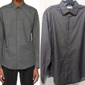 Tiger of Sweden | Men's Farrell Shirt in Grey Pattern